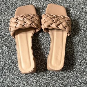 Braided Tan Women's Sandals